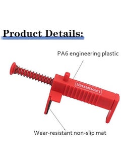 Generic Brick Line Clips Brick Stack Puller Bricklayer Bricklaying Measuring Building Fixer Tool Wire Puller Drawing Leveler Brick Leveling Line Runner(Red)  - Image 3