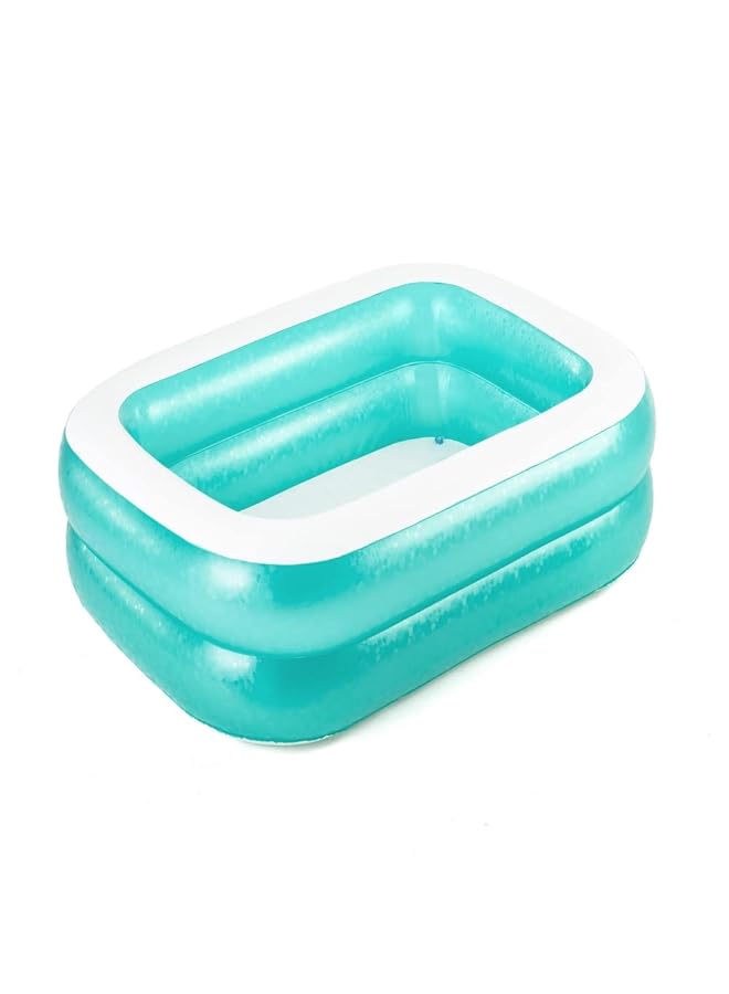بست واي 54005 حوض سباحة مستطيل قابل للنفخ 51 × 1.5 × 51 سم حلقتان ناعمتان باللون الأخضر - Image 1