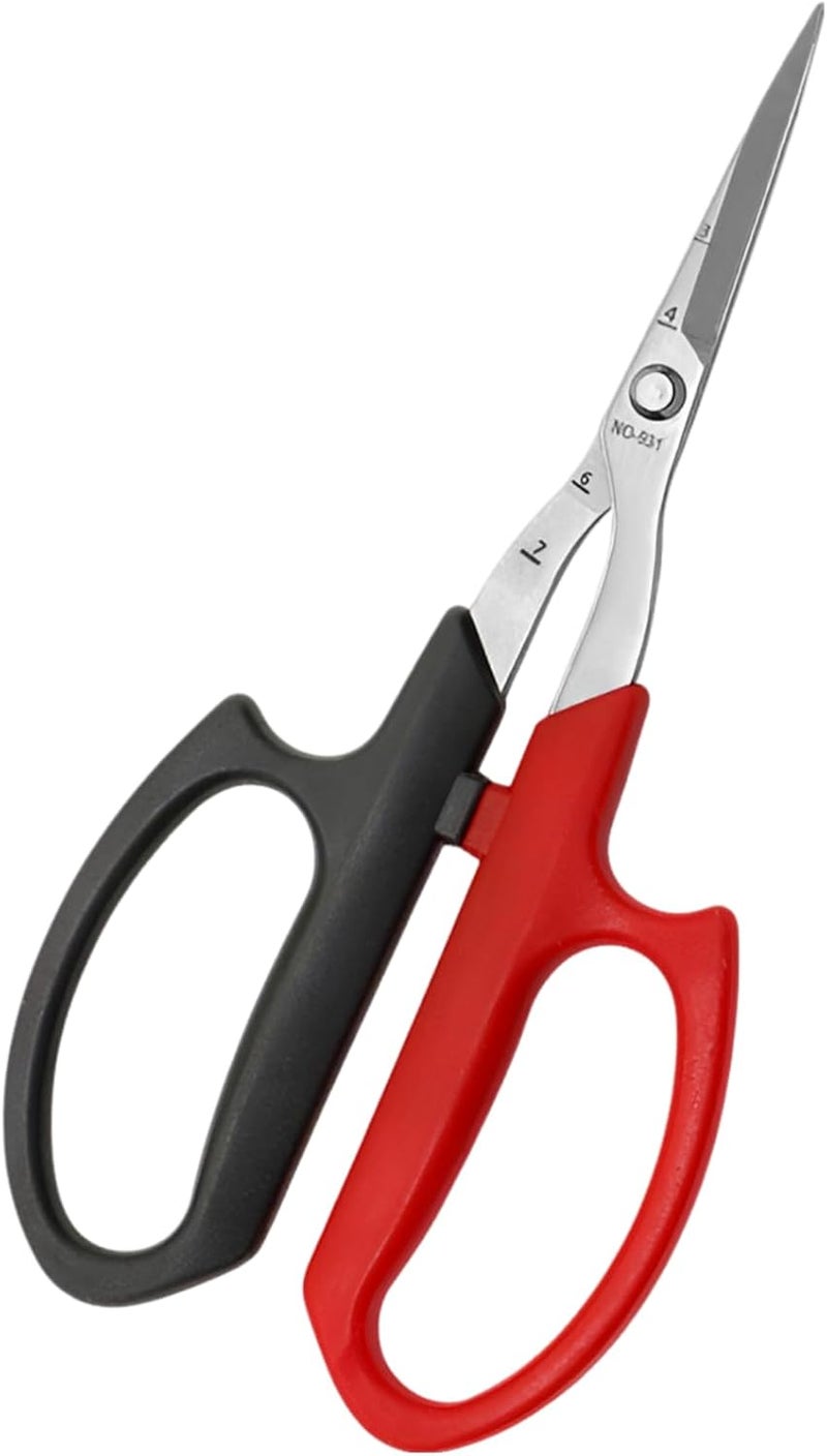 931 Stainless Steel Harvesting Shears, for Fruit Picking, Gardening, Floral Design, Pointed Tip Pruning Shear, 1.5 in / 38 Mm Blade, Ergonomic Anti-Slip Soft Grip, Shock Absorption Handle - Image 1