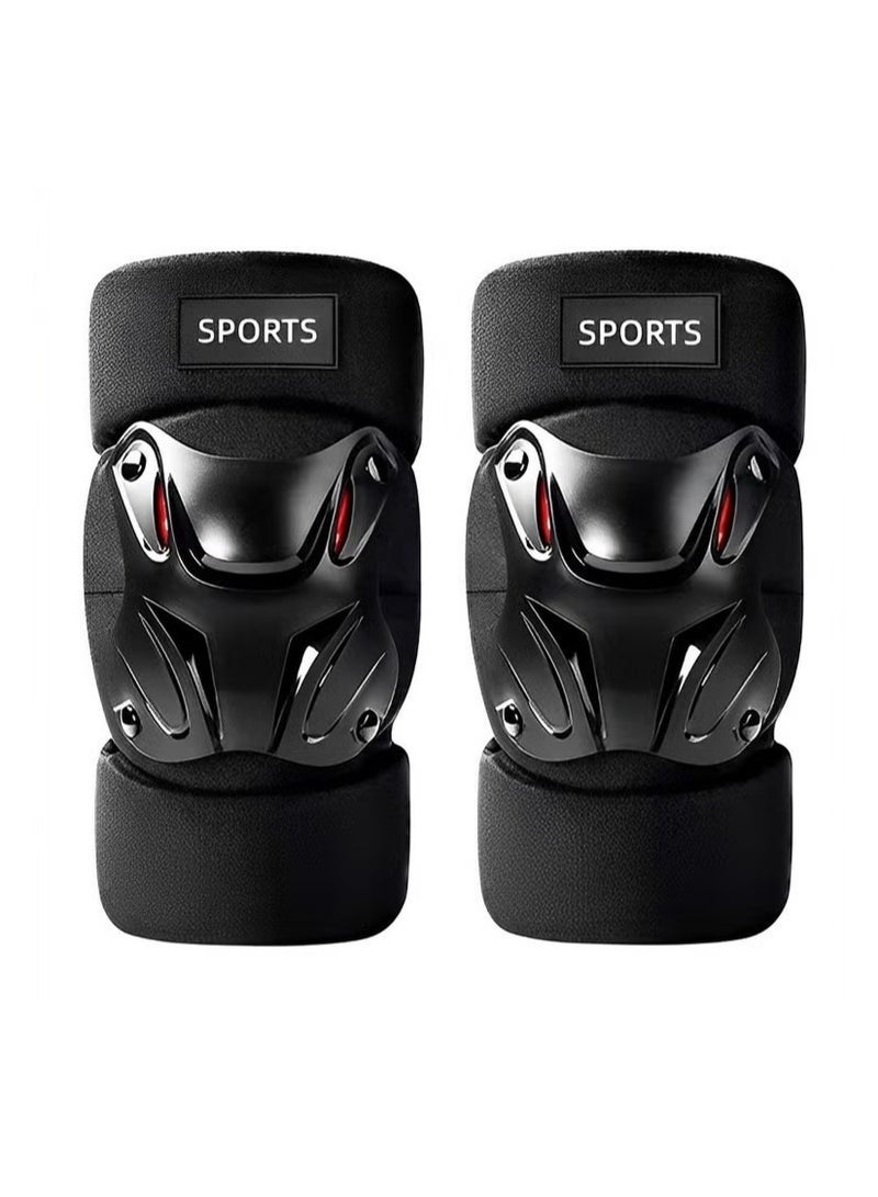 SPORT 1 Pair Motorcycle Knee Pads,Motorcycle Knee Shin Guard Pads,Adjustable Knee Cap Pads Protector,Heavy Duty Support Knee pads,Motorcycle Knee Brace - Image 1