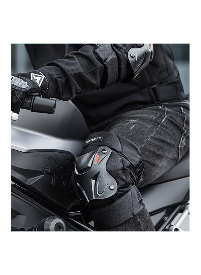 SPORT 2PCS Motorcycle Knee Pads,Motorcycle Knee Shin Guard Pads,Adjustable Knee Cap Pads Protector,Heavy Duty Support Knee pads,Motorcycle Knee Brace - Image 4