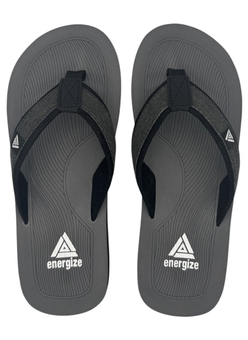 Energize - Men's EVA Flip Flop Beach Slippers: Classic, Ultimate Comfort & Support For Indoor & Outdoor Wear, Reduce Foot & Heel Pain, Lightweight, Improves Posture - Image 1