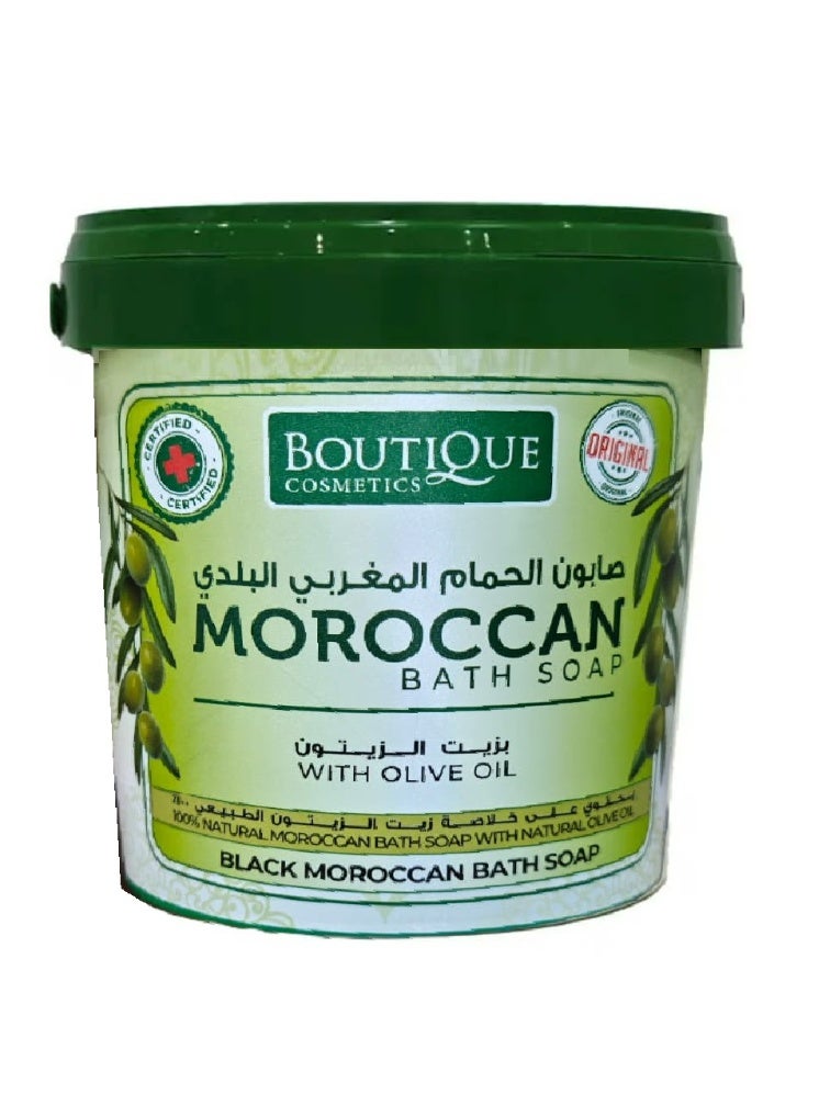 صابون الحمام المغربي البلدي بخلاصة زيت الزيتون - 850 جم