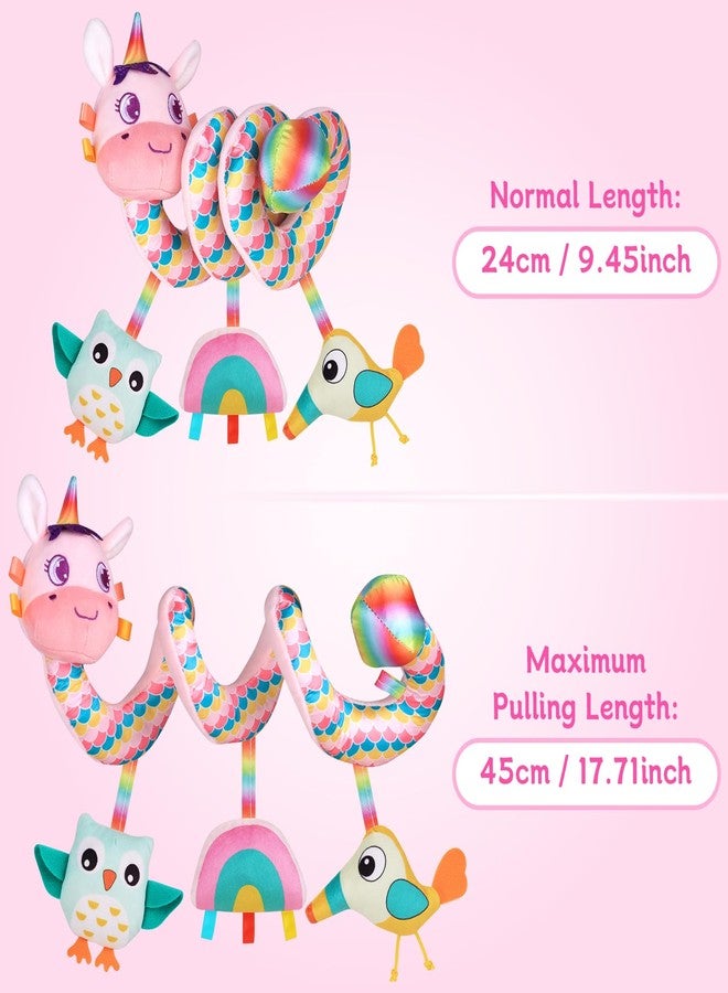 FPVERA Car Seat Toys for Infants 0-6 months, Spiral Hanging Crib Stroller Activity Toys with Rattles, Baby Car Seat Accessories Toy for Developing Sensory & Motor Skills, Ideal Gift for Newborn Infant - Image 5