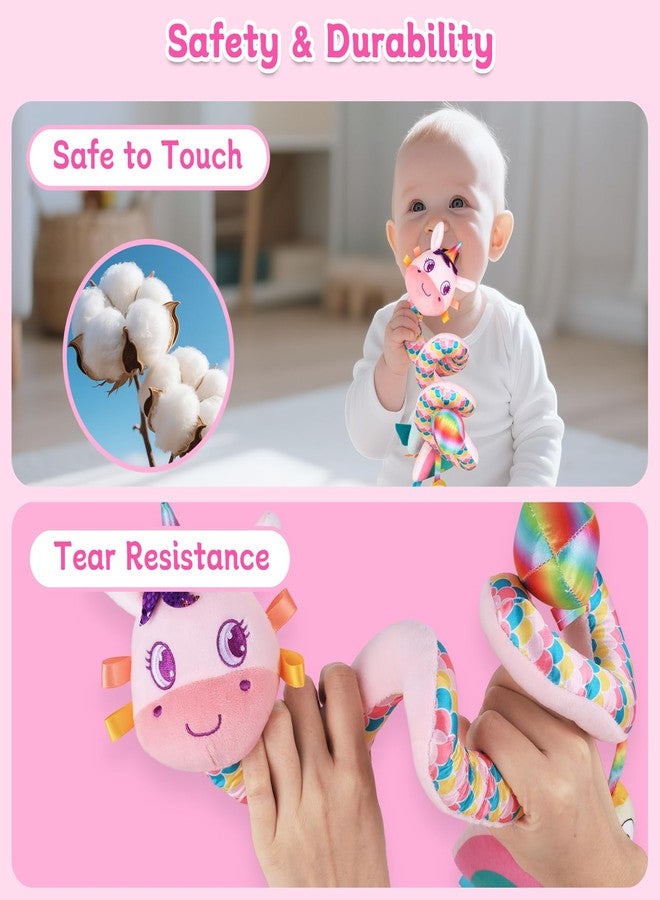 FPVERA Car Seat Toys for Infants 0-6 months, Spiral Hanging Crib Stroller Activity Toys with Rattles, Baby Car Seat Accessories Toy for Developing Sensory & Motor Skills, Ideal Gift for Newborn Infant - Image 3