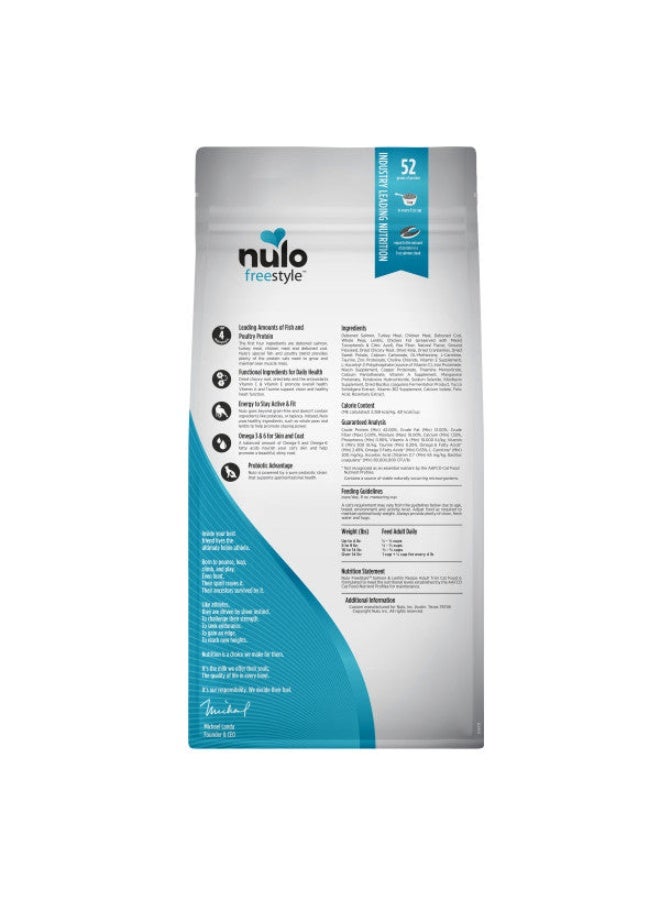 Nulo High-Protein Weight Control Adult Trim Salmon & Lentils Recipe with Patented BC30 Probiotics Dry Cat Food 2.27kg - Image 1