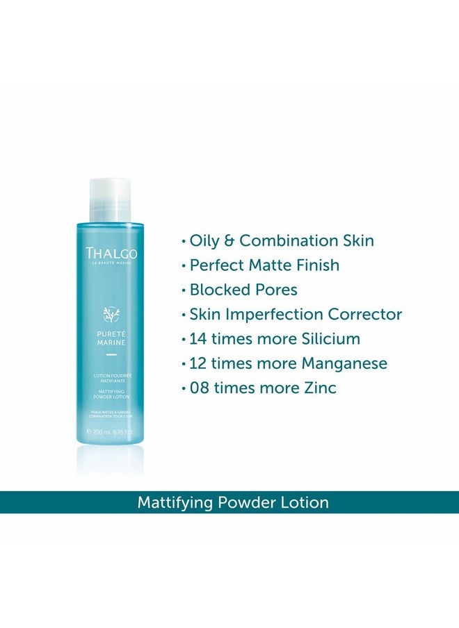 Thalgo Mattifying Powder Lotion Facial Toner For Oily & Combination Skin 200Ml  - Image 2