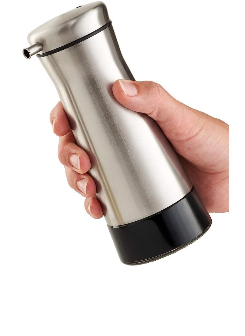 Cc - Gorgeous Olive Oil And Vinegar Dispenser Elegant Stainless Steel Oil Cruet For Easy & Drip Free Pouring - Image 1