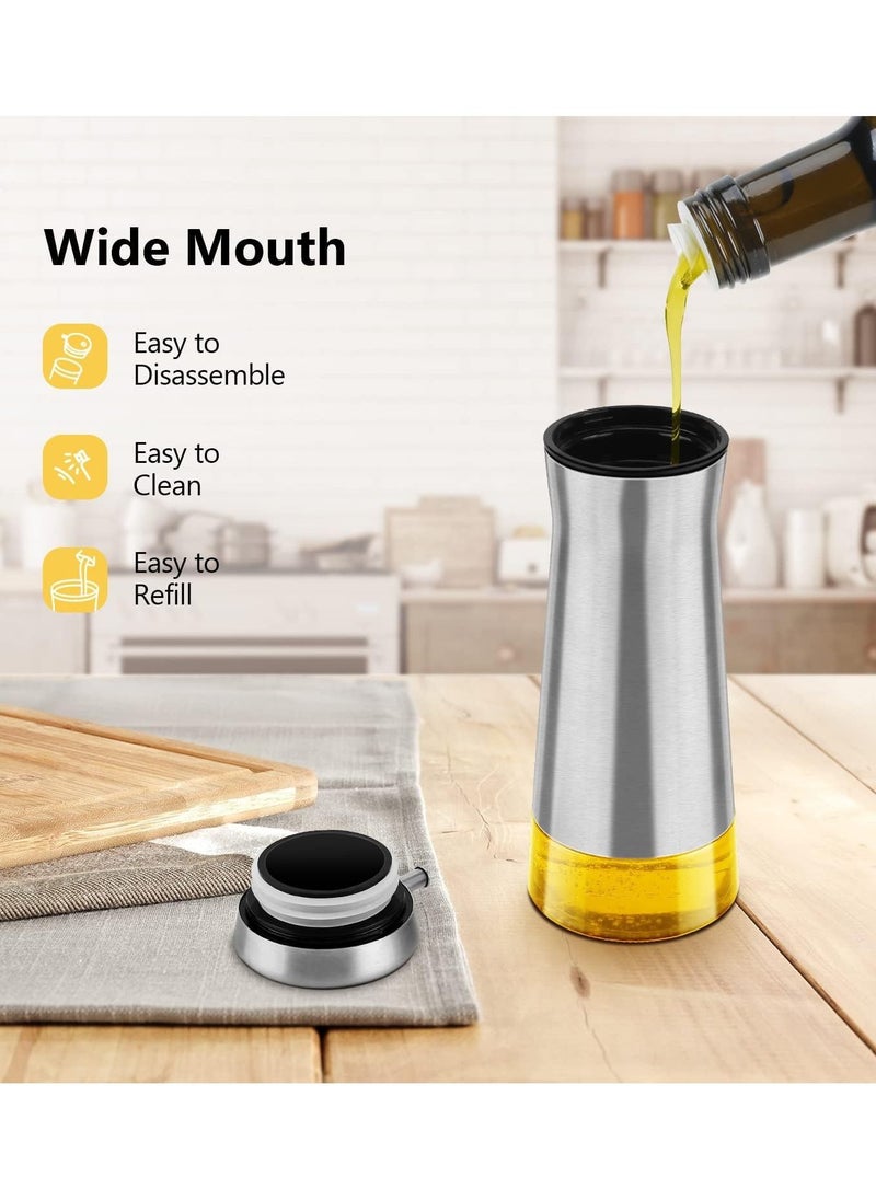 Cc - Gorgeous Olive Oil And Vinegar Dispenser Elegant Stainless Steel Oil Cruet For Easy & Drip Free Pouring - Image 1