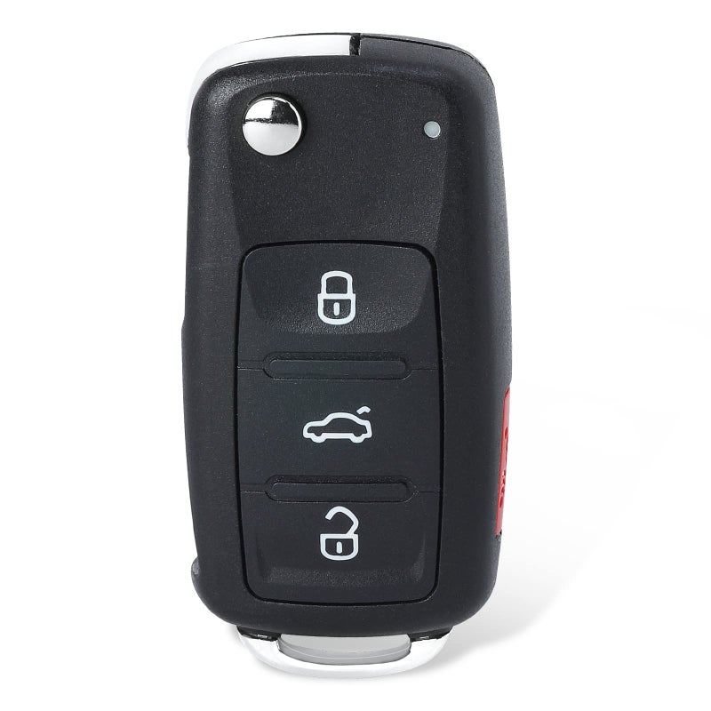 Keymall Car Key Fob Keyless Entry Remote Control Replacement for VW Volkswagen Jetta Passat 2017 2018 2019 FCC IDNBGFS93N PN5K0837202BP ID48Chip 31 Buttons Without Keylessgo