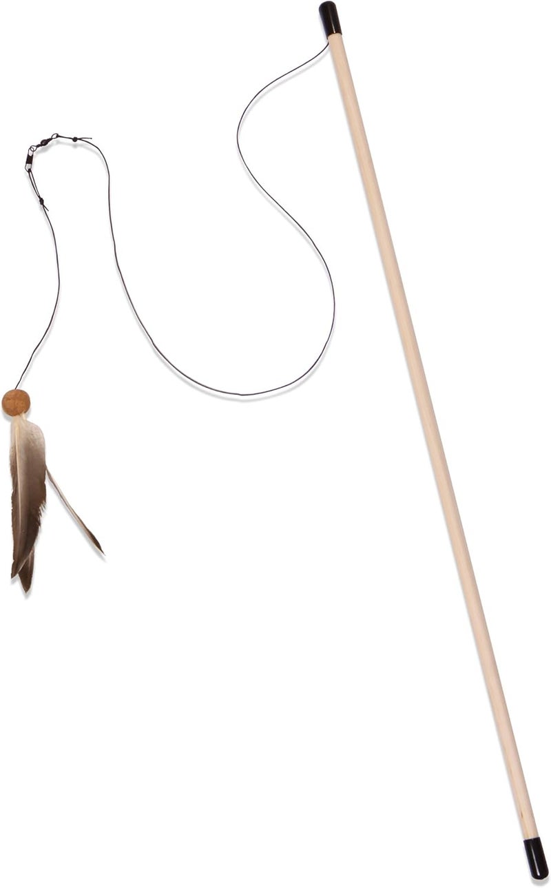 From The Field FFT114 Freddy's Feather Wand Interactive Cat Toy - Image 1