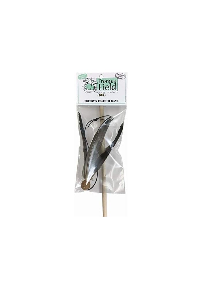 From The Field FFT114 Freddy's Feather Wand Interactive Cat Toy - Image 3
