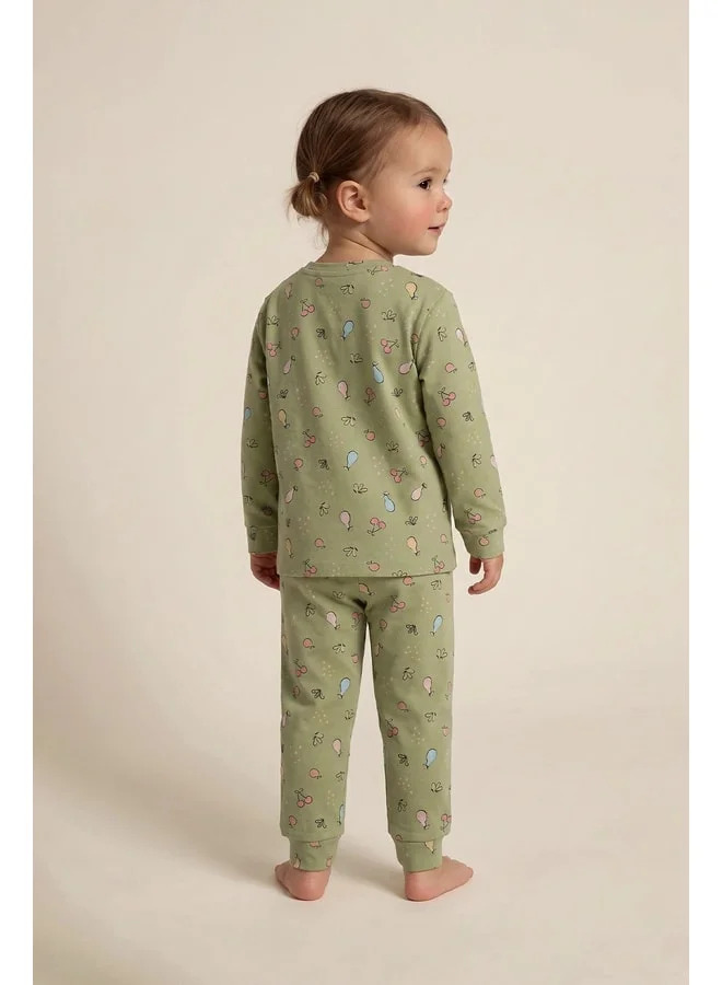 zuzunga Fruit Patterned Girl's Pajama Set.