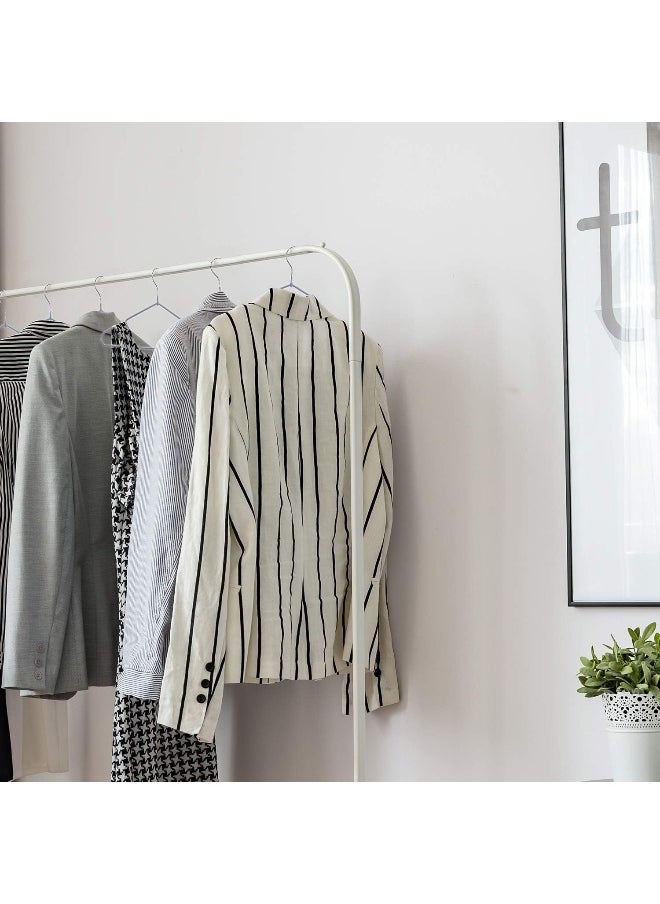 HOUSE DAY - HOUSE DAY Metal Hangers For Clothes Heavy Duty Coat Hangers Adult Grey Hangers Wire Hangers 40 pack Clothing Hangers Non Slip Hangers Coated Metal Hangers Heavy Duty Space Saving Rubber 16" Strong - Image 1