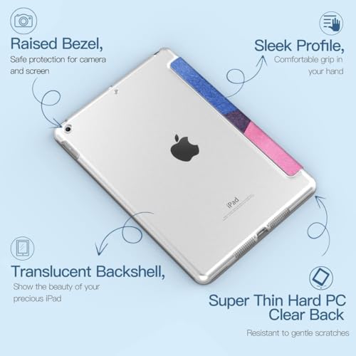 MOCA Compatible Smart Flip Cover Case for iPad 9.7 inch 2017 2018 iPad 5th 6th Generation A1893 A1954 A1822 A1823 Smart Case Cover (Colour Blocks, iPad 9.7 inch 2017/2018 Launched) - Image 4