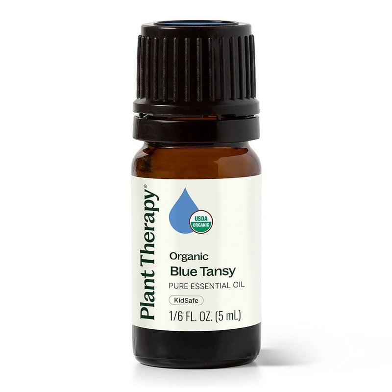 Plant Therapy Organic Blue Tansy Essential Oil 100% Pure, Undiluted, Natural Aromatherapy, Therapeutic Grade 5mL (1/6 oz) - Image 1