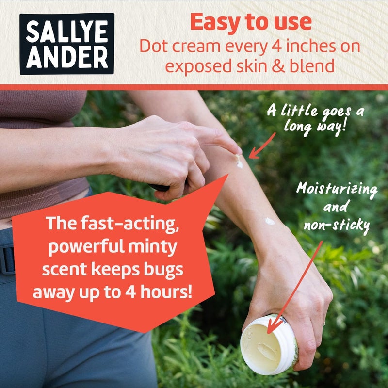SALLYEANDER No Bite Me All-Natural Bug & Insect Repellent - Anti Itch Cream - 8 oz - Safe for Kids and Infants - Repels Mosquitoes, Black Flies, Fleas, and Ticks - Image 4
