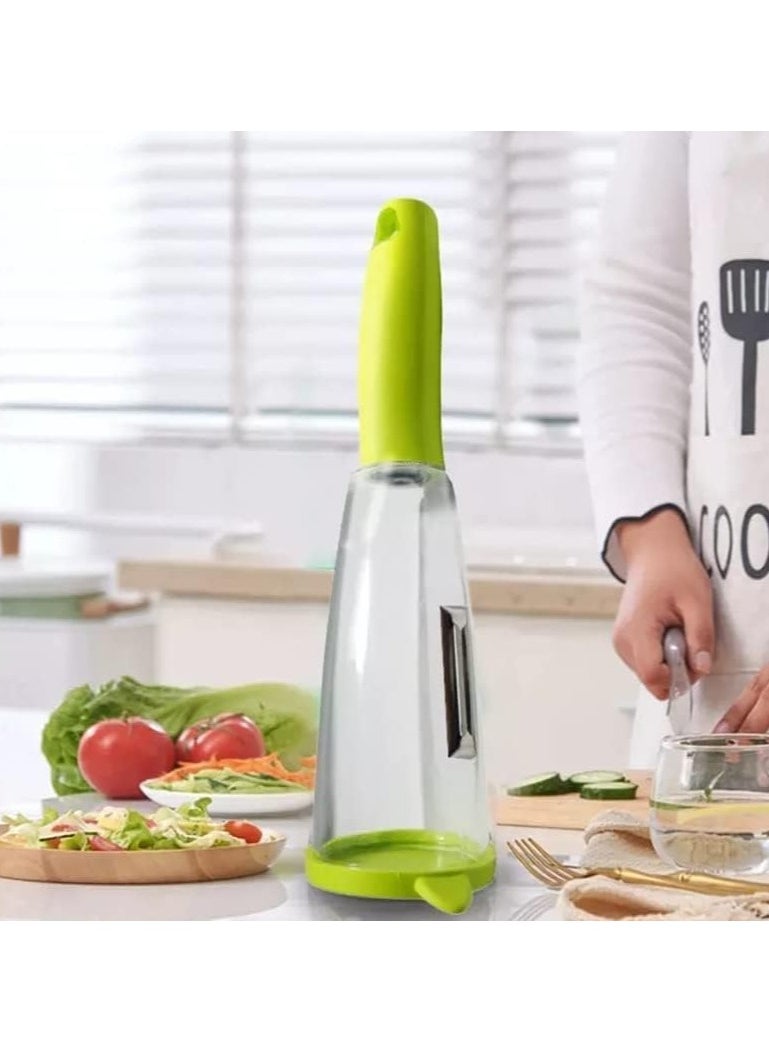Generic - Multi-Function Storage Peeling Knife with Barrel Vegetable Fruit Peeling Belt Storage Box Peeler Grater - Image 1