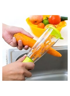 Multi-Function Storage Peeling Knife with Barrel Vegetable Fruit Peeling Belt Storage Box Peeler Grater