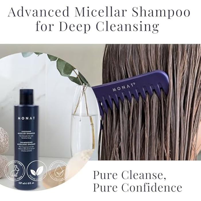 MONAT Soothing Micellar Shampoo - High-Performance Hair Shampoo Promises a Gentle, Refreshing Cleanse. Friendly to Scalp - Net Wt. 237 ml / 8 fl. oz. - Image 4