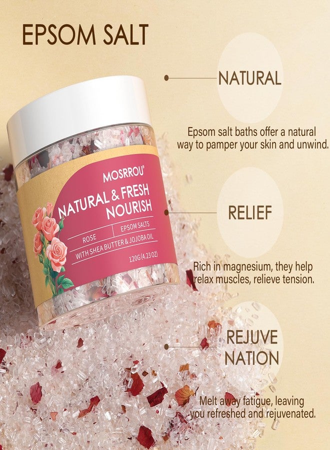 MOSRROU Epsom Bath Salts for Women Relaxing 6PCS Bath Salts Gift Set for Mom with Essential Oils for Bath Gifts on Birthday Mother's Day Christmas Lavender Eucalyptus Rose Lemon Tea Tree Peppermint - Image 5