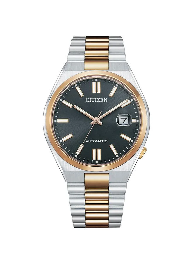 سيتيزن Men's Stainless Steel with Two-Tone Rose Gold Plating Mechanical Men Watch NJ0154-80H - 40 mm