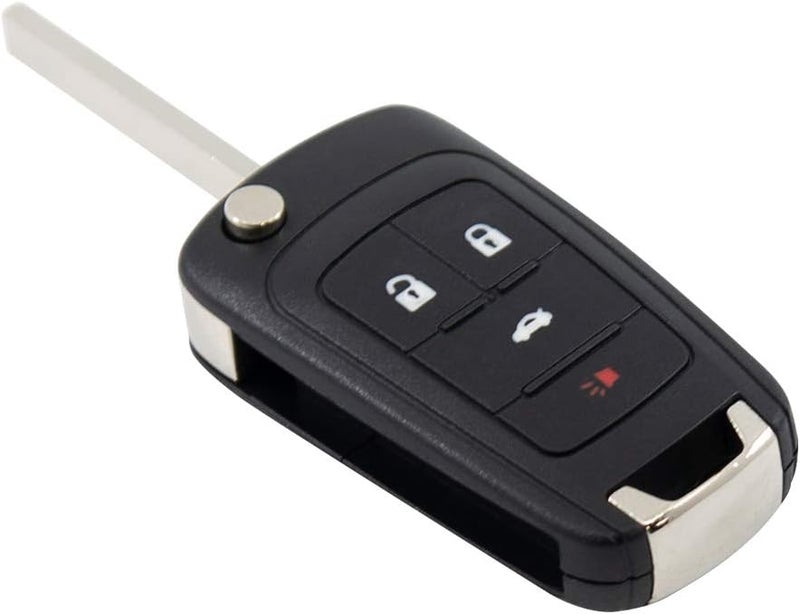 Keyless2Go Replacement 4 Button Flip Car Key Fob (2 Pack) - Image 2