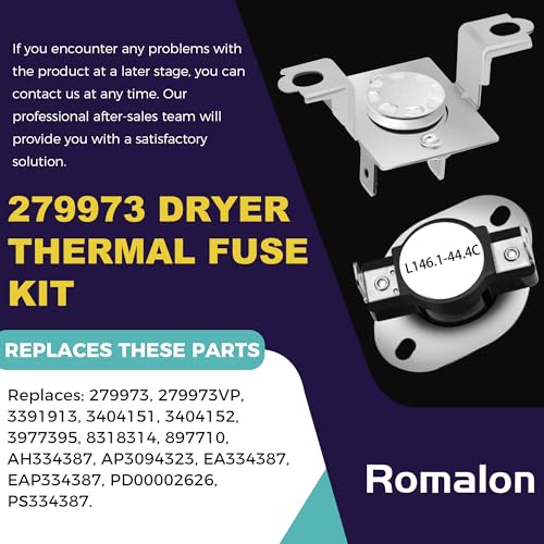 Romalon 3387747 Heating Element For Whirlpool Cabrio heating element WP3387747 Dryer Heating Element For Whirlpool GEW9250PW1 GEW9250PW0 wed5600xw0 Dryer Parts Including 279816 279973 and 3392519 By Romalon - Image 5
