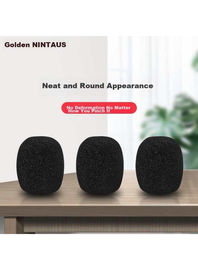 Nintaus Small Honey Head-mounted Microphone Amplifier, Microphone Windshield, Foam Protective Cover, Earphone Clip, Universal Computer Microphone, Windproof, Noise-proof, Protective Cover, Sm3, 30 Pieces - Image 4
