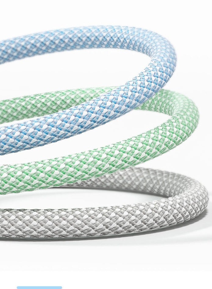 6A fast charging braided data cable three in one charging cable suitable for Apple, Huawei, Android 120W - Image 5