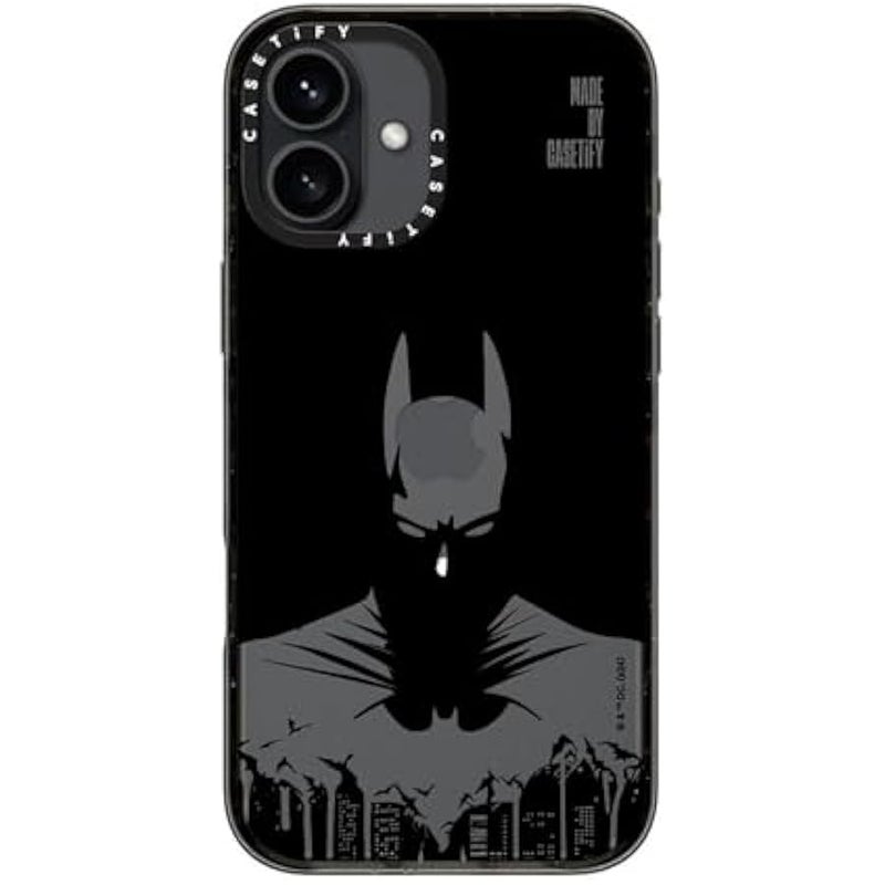 Casetify Impact iPhone 16 Plus Case 【Batman Co-Lab / 4X Military Grade Drop Tested / 8.2ft Drop Protection/Compatible with Magsafe】 - Batman Shadow - Clear Black - Image 5
