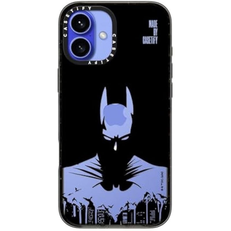 Casetify Impact iPhone 16 Plus Case 【Batman Co-Lab / 4X Military Grade Drop Tested / 8.2ft Drop Protection/Compatible with Magsafe】 - Batman Shadow - Clear Black - Image 3