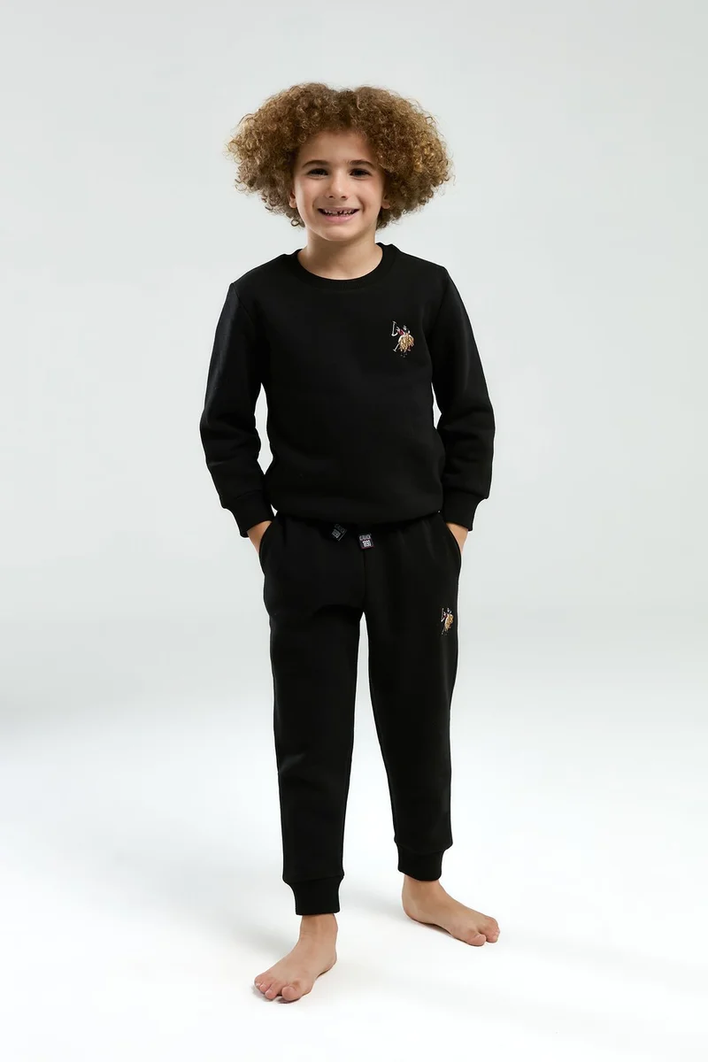 U.S. Polo Assn. U.S. Polo Assn. Boys Black Tracksuit Set