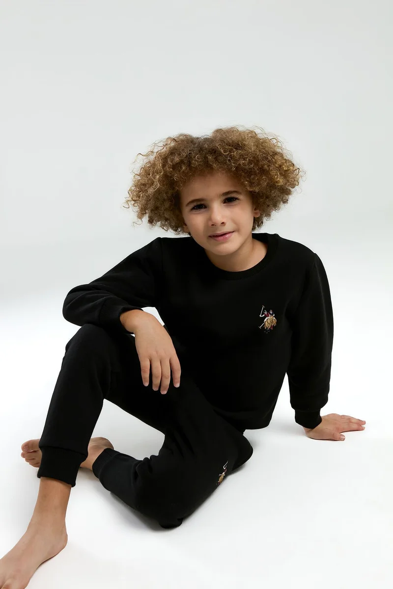 U.S. Polo Assn. U.S. Polo Assn. Boys Black Tracksuit Set