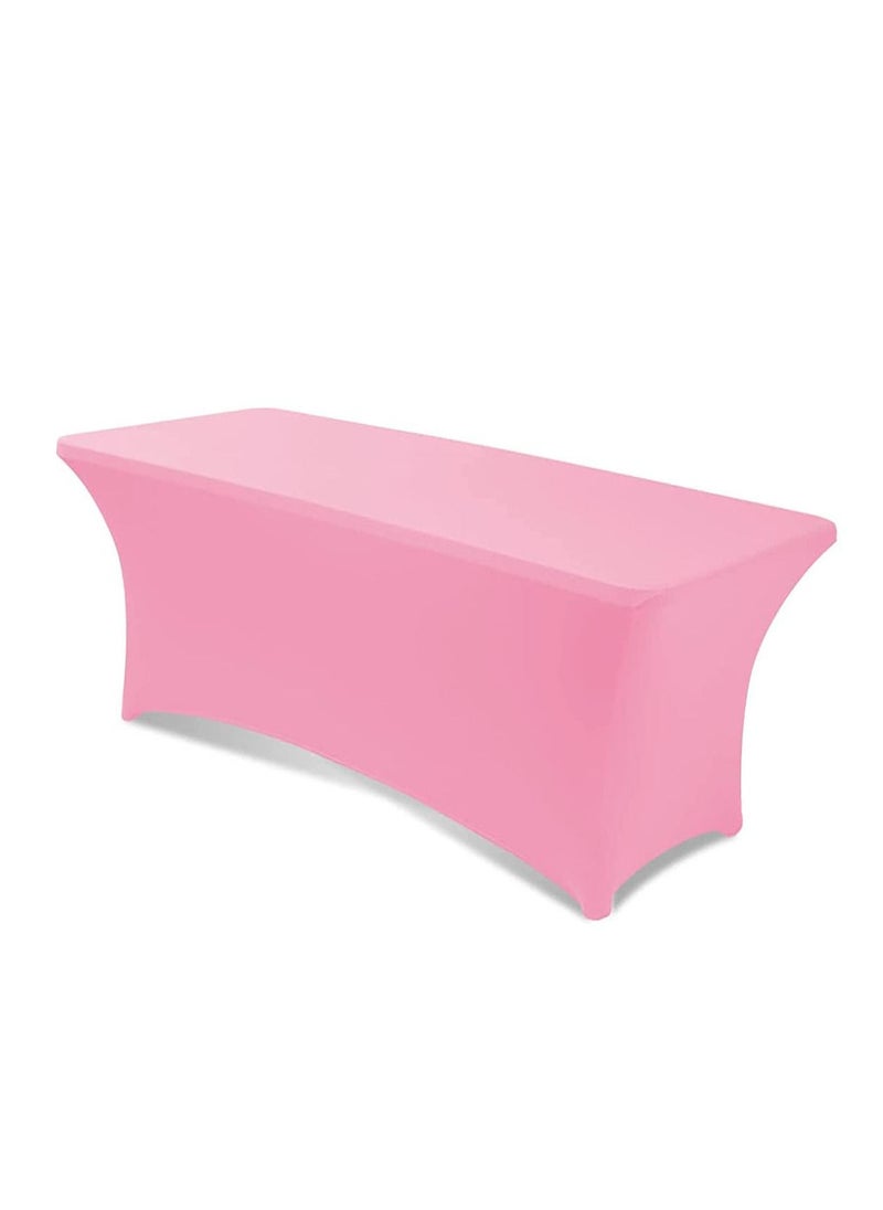 GOLDEN MILLION - Spandex Table Cloth for 4 feet Home Rectangular Table Fitted Stretch Table Cover Polyester Table Toppers - Image 1