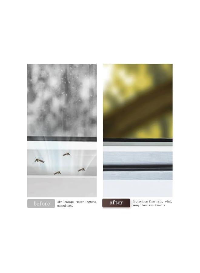 PROMASS Window Storm Sealant Tape, Window Ventilation Isolation Tape, Waterproof Sealant Tape, Strong Self-Adhesive Sealant Tape Keeps Out Cold Air, Rain, Dust (White, 2 in. x 65.6 ft.) - Image 3