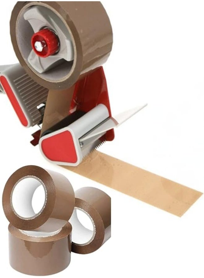 erorex Essentials Brown Packaging Packing Tape BOPP Heavy Duty Carton Shipping Warehouse Moving 2 inch x 50 Yard ONLY TAPE (2 inch x 50 yard - 3 pc) - Image 4