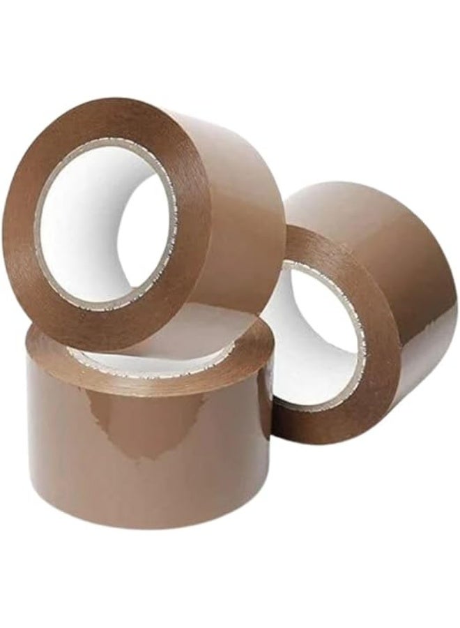 erorex Essentials Brown Packaging Packing Tape BOPP Heavy Duty Carton Shipping Warehouse Moving 2 inch x 50 Yard ONLY TAPE (2 inch x 50 yard - 3 pc) - Image 1