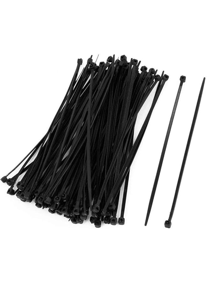 S-TOP 100PCS Nylon Cable Ties 150x2mm Cable Ties Self-Locking Nylon Small Zip Ties - Image 1
