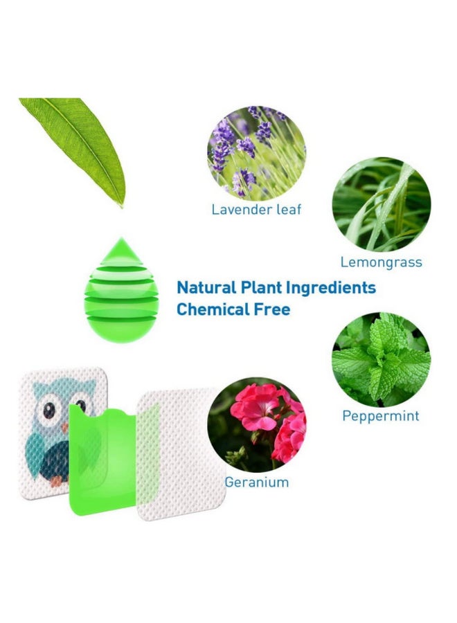 Mosquito Patches Sticker Mosquito Repellent Plasters Mosquito Repellent Stickers for Kids Adult Anti-Mosquito Patches for Outdoor Indoor Use 20 Packs 120 Stickers - Image 3