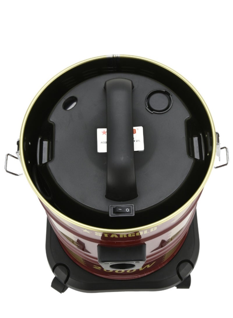 Stargold Dry Vacuum Cleaner 22L 2000W With Telescopic Tube 1.5M Cable - Image 2