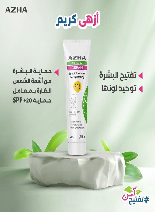 AZHA Whitening Cream For Face & Neck 75g - Image 2
