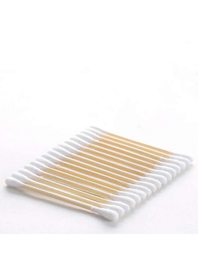 DYOMNIZY DYOMNIZY Eco-Friendly Wooden Cotton Swabs | Ear Cleaning Buds for Removing Ear Wax, Baby Care, Art & Craft | 100% Pure Cotton Buds [ 200 PC ] - Image 2