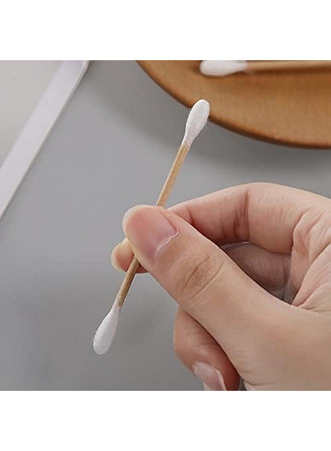 DYOMNIZY DYOMNIZY Eco-Friendly Wooden Cotton Swabs | Ear Cleaning Buds for Removing Ear Wax, Baby Care, Art & Craft | 100% Pure Cotton Buds [ 200 PC ] - Image 5