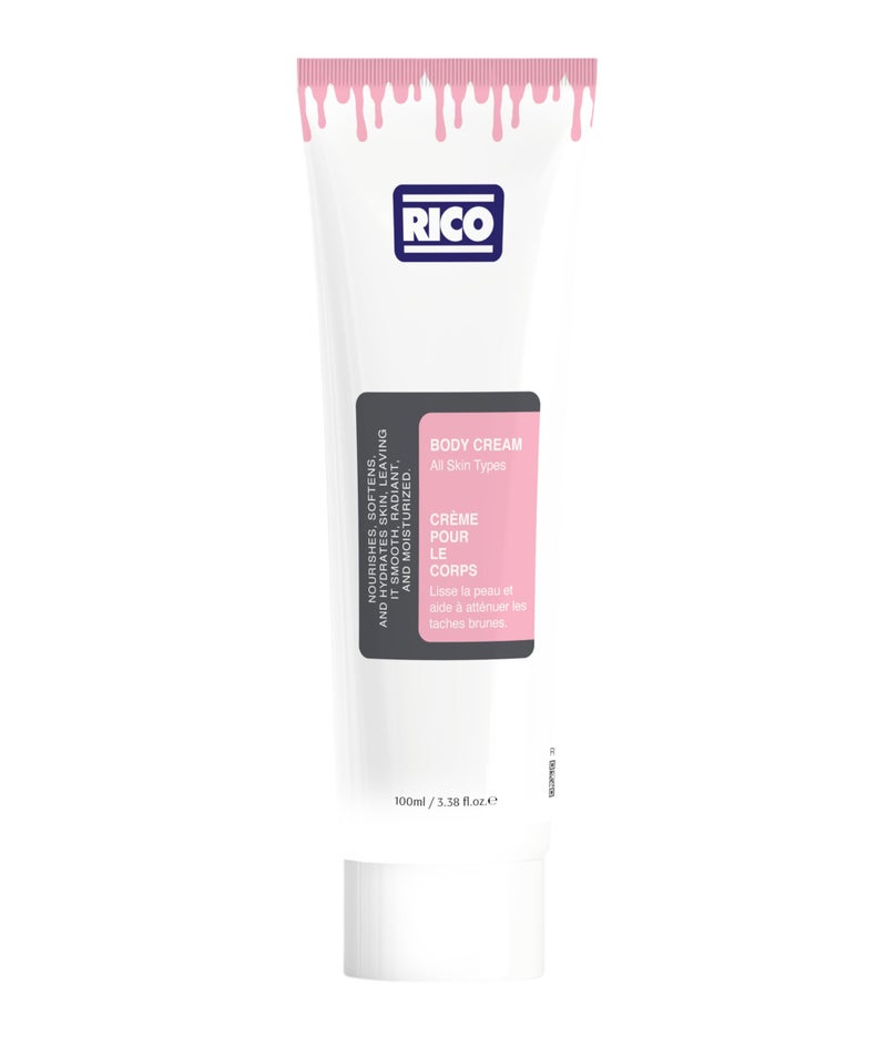 RICO SKINCARE Body Moisturizer for Dry Skin, Cream with Glycerine, Vitamin E, Dimethicone, 100ml - Image 1