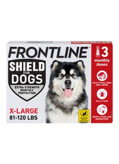 Frontline Shield Flea & Tick Treatment For XLarge Dogs 81120 Lbs. Count Of 3  - Image 1
