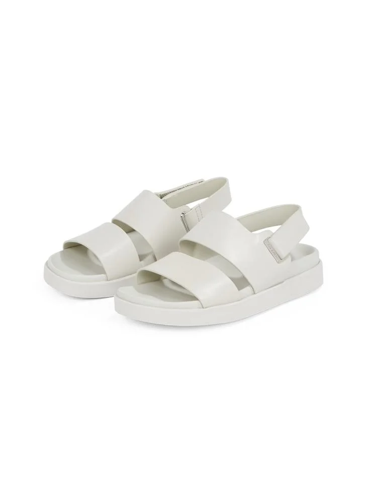 CALVIN KLEIN ADJUSTABLE LEATHER SANDALS