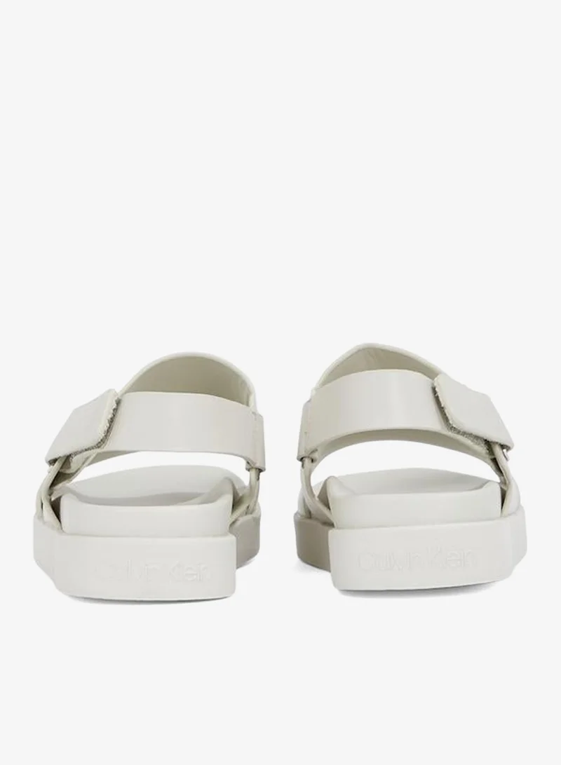 CALVIN KLEIN ADJUSTABLE LEATHER SANDALS