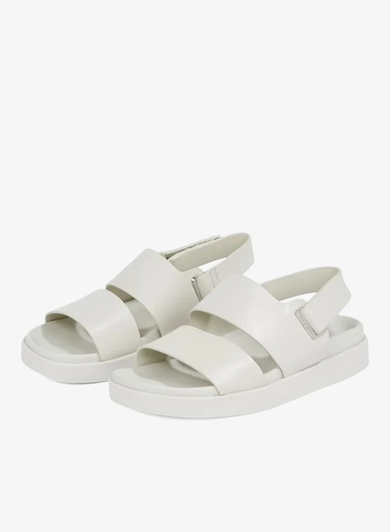 CALVIN KLEIN ADJUSTABLE LEATHER SANDALS