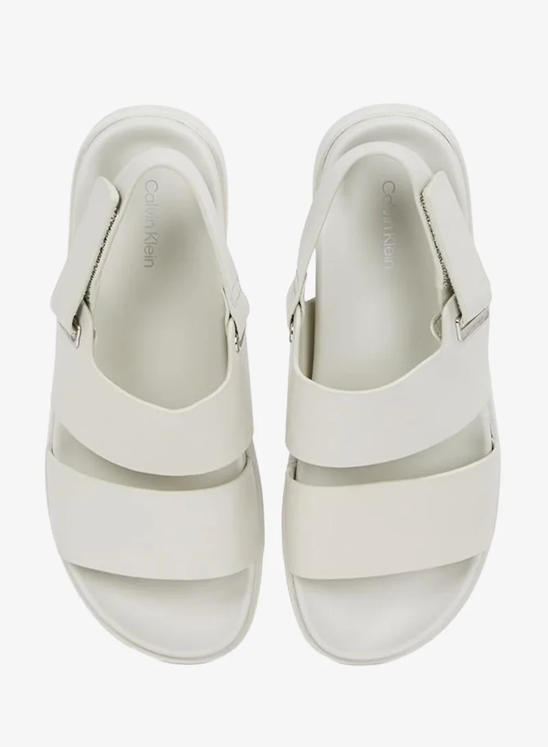 CALVIN KLEIN ADJUSTABLE LEATHER SANDALS